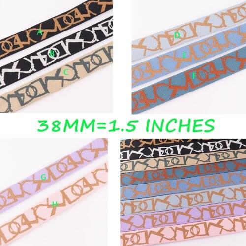 1 1/2"Jacquard Webbing,38mm PINK Striped Webbing,Purse Bag Webbing Purse Strap,Geometric Pattern Webbing Bag Belt