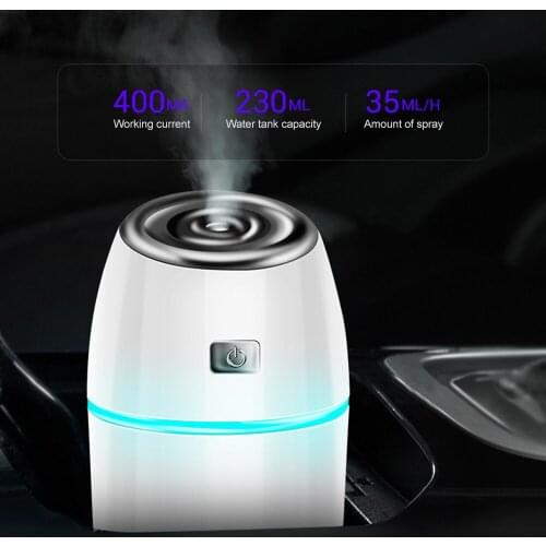 1Pcs Air Humidifier Portable Mini Fan Aroma Essential Oil Diffuser USB Fogger Mist Maker for Home Office Car Car accessories