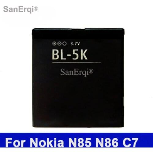 10PCS BL-5K Battery For-Nokia N85 N86 701 X7 X7 00 C7 N87 8MP C7 00 BL 5K 1300mAh Mobile Phone Replacement