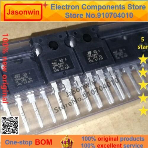 100% nuevo 50 unids/lote original MOSFET IGBT 70N60DM2 STW70N60DM2 600V 68A TO-247 Transistor