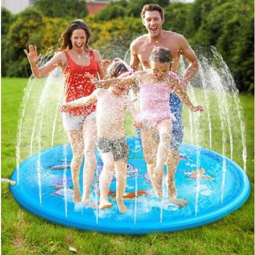 170/100cm Kids Inflatable Water spray pad Round Water Splash Play Pool Playing Sprinkler Mat Yard Outdoor Fun Swimming Pools