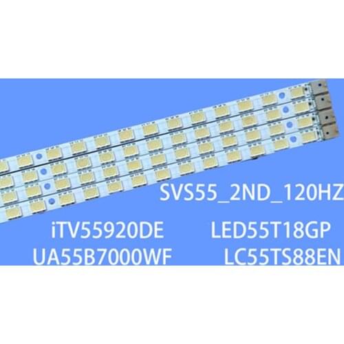 2PCS FOR changhong iTV55920DE Article lamp LJ64-01746A LJ64-01747A SVS55-2ND-120HZ 1piece=62LED 610MM 100%NEW