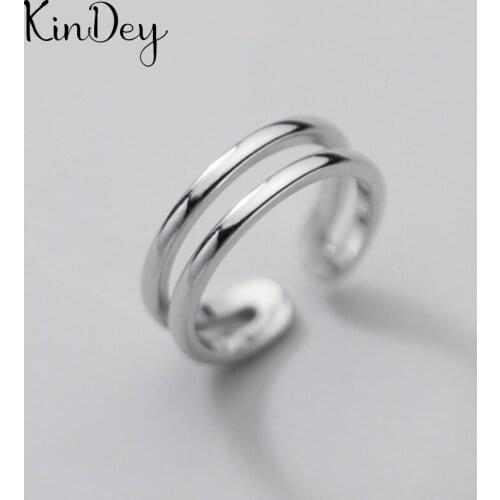 2021 New Punk Vintage Lines Rings For Women Men Resizable Size Rings Fashion Trendy Boho Jewelry
