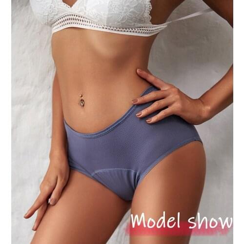 3pcs Leak Proof Menstrual Panties Physiological Pants Women Period Cotton Waterproof Briefs Plus Size High Waist Female Lingerie