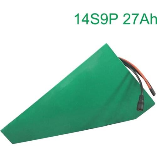 52V 27Ah 14S9P 18650 Li-ion Battery electric two Three wheeled motorcycle bicycle 330*310*200*70*70*45mm