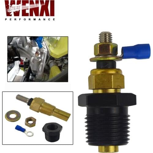 Coolant Temp Sender Sensor Adapter K20 K24 For Honda Civic Integra + Fittings Adaptor 3/8-1/8NPT WX-TSU01+TSU02