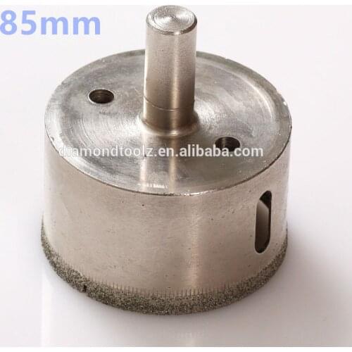 Talentool 85mm Diamond Glass Core Drill Bit Hollow Core Diamond Drill Bit Wet Use for Drill Glass Ceramic Tile