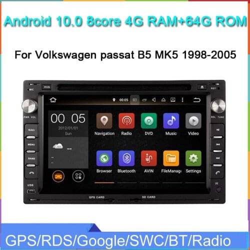 7" 2din car dvd radio for passat B5 MK5 1998-2005 android 10.0 car audio player octa core 4G+64G autoradio head unit