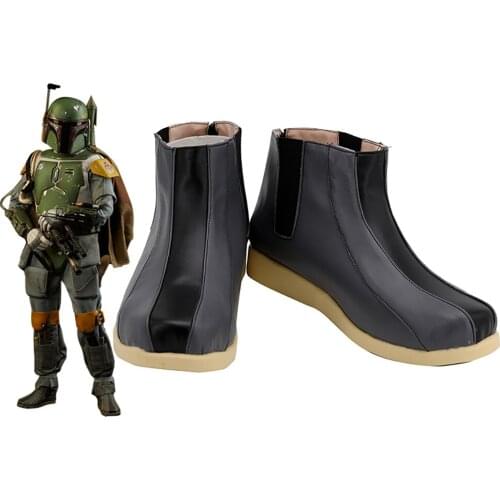 Boba Fett Cosplay Boots Leather Shoes Custom Made Any Size for Unisex