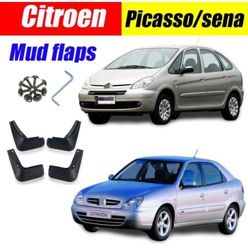 Mud flaps For Citroen Picasso sena Mudguards Fender Mud flap splash Guard Fenders car Accessories auto styline Front Rear 4 pcs
