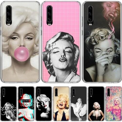 Marilyn Monroe Pin Up Girl Phone Case for Huawei P40 P30 P20 Mate 30 20 10 Pro P10 Lite P Smart Z + 2019 Gift Coque Cover Capa