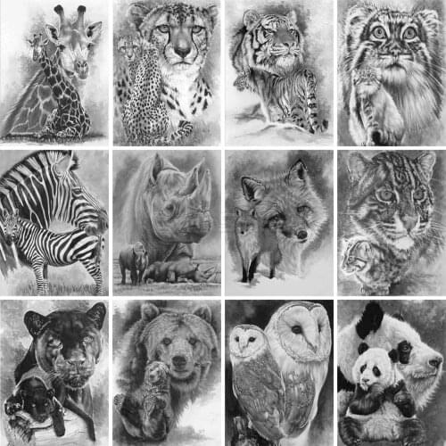 EverShine Diamond Painting Full Square Animals Cross Stitch Diamond Embroidery Giraffe Sale Cross Stitch Bead Picture Kits Gift