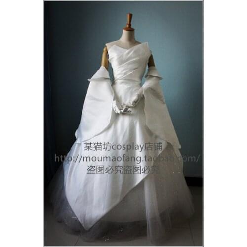 Final Fantasy XV Lunafreya Nox Fleuret Wedding Dress Cosplay Costume