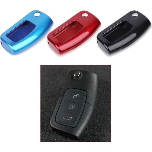 Hot New 1 Pc ABS Paint Auto Car Key Protection Cover Case Shell for Ford Focus 2 MK2 Fiesta Mk7 Ecosport High Quality