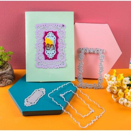 Lace hollow frame Metal Cutting Dies Stencils Embossing Card Scrapbooking Album Decoration Craft Die Cutting Template 2020 New