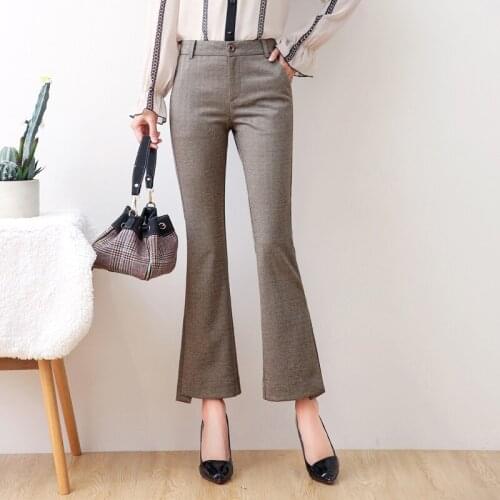 LOW LUV Women's Plaid Trousers