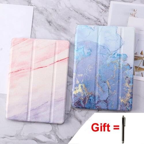 Marble Print Magnetic Book Case for iPad mini 1 A1432 A1454 A1455 7.9"mini Soft Back Cover Smart Auto Wake/Sleep Stand Case Capa