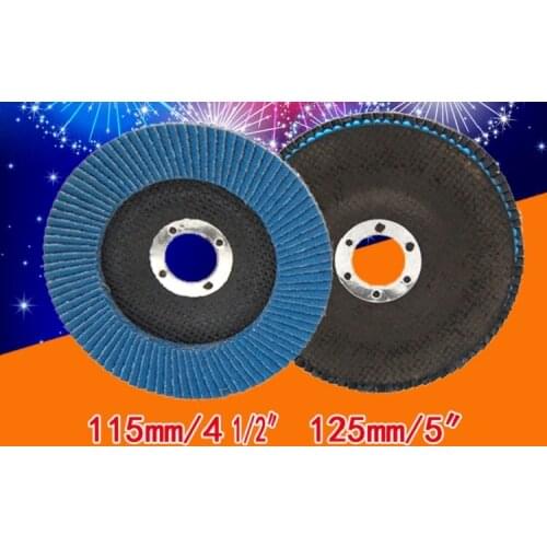 New 10pc/lot 115*22mm Stainless steel Metal Corundum Disc Abrasive flap wheel Grinding Wheel for Angle Grinder