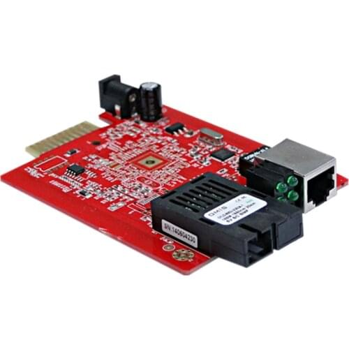 NEW-Single-Mode Single-Fiber Optical Fiber Transceiver,Photoelectric Converter,100M Optical Fiber Rack Transceiver Card 25KM