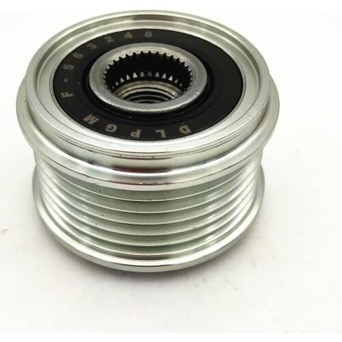 Original Overrunning Alternator Pulley For Chevrolet Aveo Trax Opel Vauxhall Adam Astra J Corsa Zafira BMW 13258483 1204177