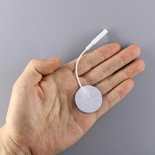 Medium Frequency Round Electrode Pads with Cable Set TENS Therapy Electronic Cervical Body Massager Health99