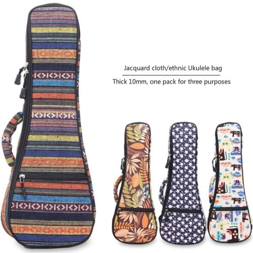 21/23/26 Inch Ukulele Bag Waterproof Thickening Ukulele Piano Bag Cotton Padded Case For Ukulele Guitar Parts Accessories