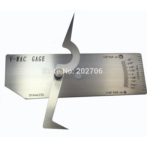 V-WAC Gage V WAC Single Weld Gage Welding Gauge V-WAC Biting Edge Welding Gauge inch Single Weld Gage