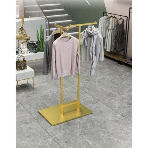 Personalized mens and womens clothing store Nakajima display rack adjustable height front hanger floor lift clothes rack