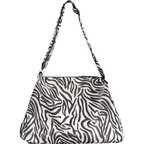 Large Capacity Canvas Lady Tote Shoulder Bag Fashion Zebra Cow Cotton Cloth Shopping Bag for Women 2021 Handbags Shopper Bags