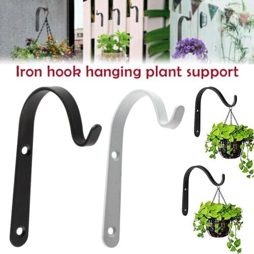 1/4/10 Pcs Hanging Basket Brackets Strong Outdoor Wall Garden Hook Decoration