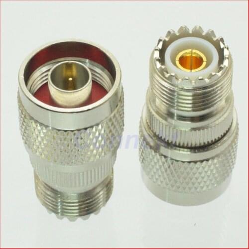 10pcs/lot N male plug to UHF female jack RF adapter connector