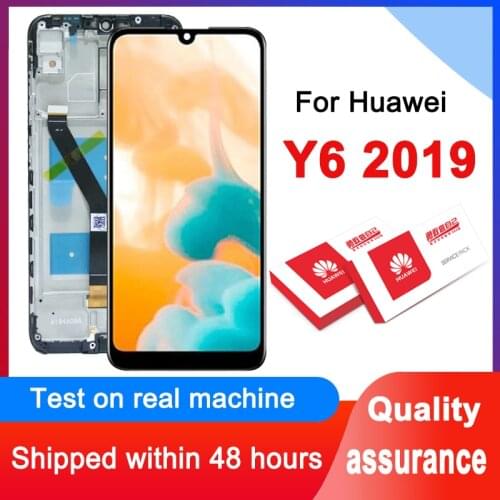 100% Teted 6.09'' LCD Panel For Huawei Y6 2019 LCD Y6 Pro 2019 Display Touch Screen Digitizer Assembly For Y6 Prime 2019 LCD