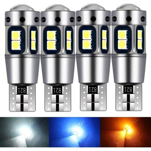 4PCS New T10 W5W Super Bright High Quality LED Wedge Parking Bulbs Car Dome Reading Lamps WY5W 168 501 2825 Auto Turn Side Light