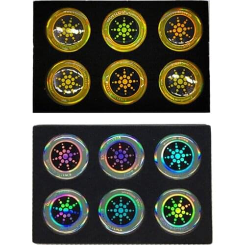 6Pcs Round Energy Phone Sticker Anti Radiation Protection Mobile Phone Sticker for Cellphone EMF Protector Mobile Phone Accessor