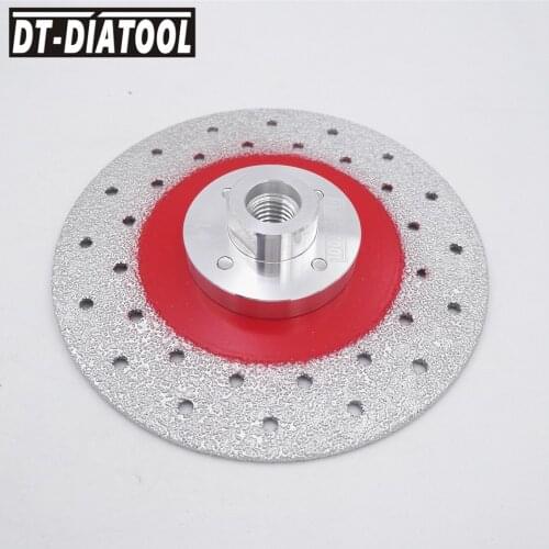 DT-DIATOOL 1unit 5"/125mm Double Side Coated Diamond Grinding Disc M14 thread for Shaping Marble Granite Concrete Cutting Wheel