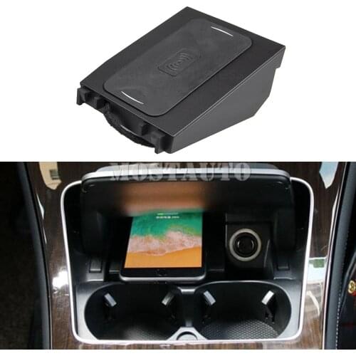 The Phone With QI Wireless Charging For Benz C-Class W205 AMG C43 C63 GLC X253 Wireless Car Charger Phone Fast Charging Pad