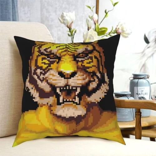 Tiger Beast Video Game Pillowcase Printed Polyester Cushion Cover Decoration Throw Pillow Case Cover Seat Dropshipping 40*40cm