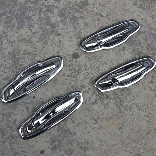 For Skoda Octavia A7 2015-2018 Car styling ABS Chrome Door Handle Bowl Door handle Protective covering Cover Trim