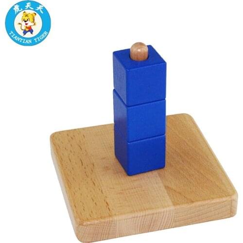 Montessori Preschool Toys Educational Wooden Toys Infant&Toddler Teaching Materials Discs On Dowel