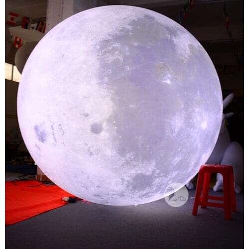 Hot Sale Advertising Campaign LED Giant Inflatable Moon Balloon