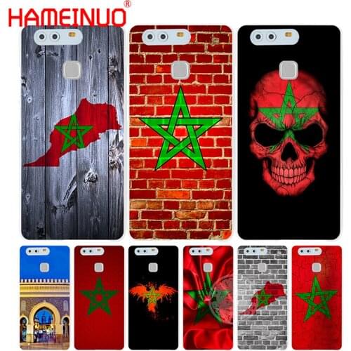 HAMEINUO Morocco flag Moroccan Cover phone Case for huawei Ascend P7 P8 P9 P10 lite plus G8 G7 honor 5C 2017 mate 8