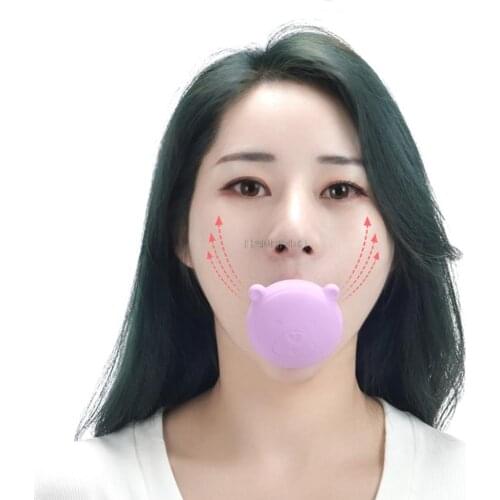 Face Slimming Tool Face Lift Skin Firming V Shape Exerciser Instrument Cute Portable Anti Wrinkle Mouth Exercise Tool