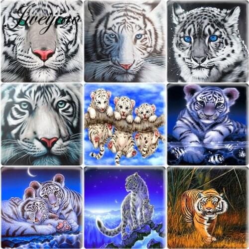 JWEIJIAO Animal Tiger Art Picture Square DIY Glass Cabochon Jewelry Findings Fit 12mm Stud Earrings Accessories