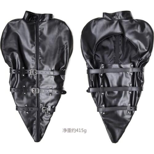 Sex Toys Leather Strapped Hands Strap Black Sexy Strapped Leather Toys Flirting Supply Leather Back