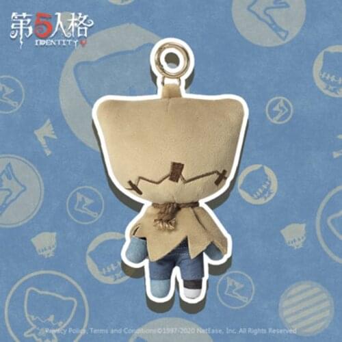 Hot Anime Game Identity V Axe Boy Robby White Cosplay Cute Anime Mini Plush Dolls Keychain Toy Cry Baby Bag Pendant Gifts