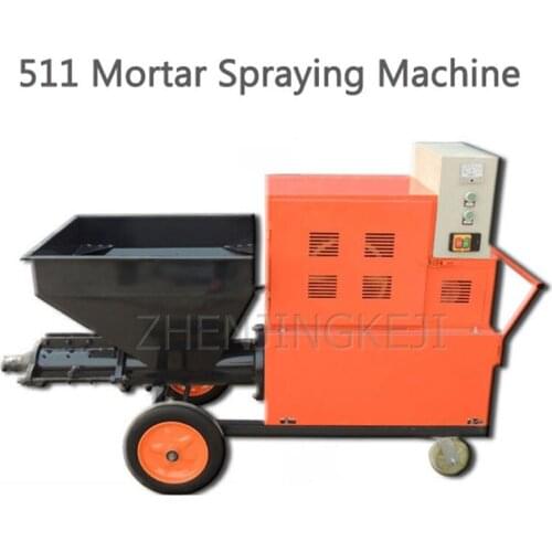 Construction Site Cement Mortar Spraying Machine Small Multi-function Putty Plastering Machine Electric Real Stone Paint Plaster