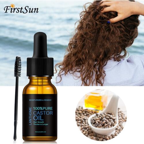 Black Castor Oil for Hair Growth Treatment Preventing Baldness Anti Hair Loss Nourishing Enhancing Roots Hair Care Products 10ml