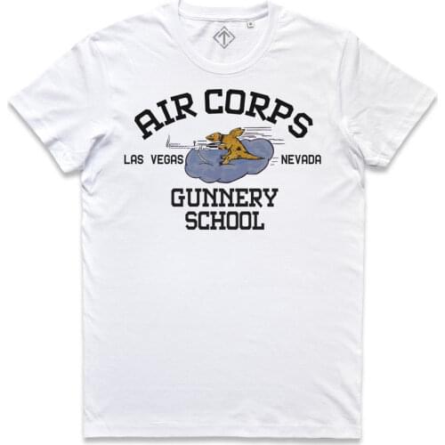 2019 Summer Hot Sale Men T-shirt MAGLIETTA US AIR FORCES army airfields military air corps GUNNERY SCHOOL T-SHIRT