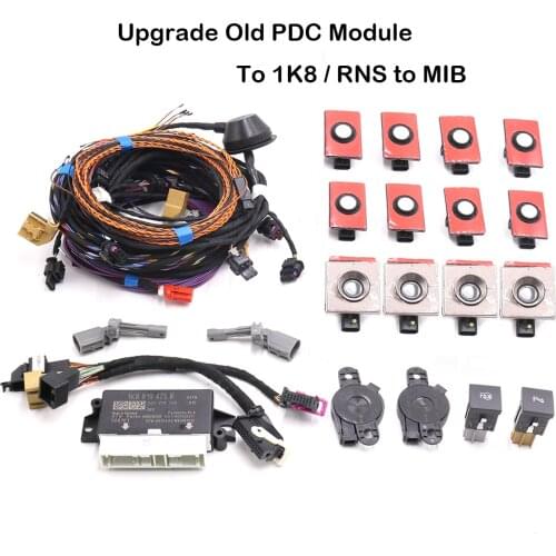 For Golf 6 Jetta MK6 Upgrade Old PDC Module To 1K8 / RNS to MIB Intelligent Parking Assist Park Assist PLA 2.0