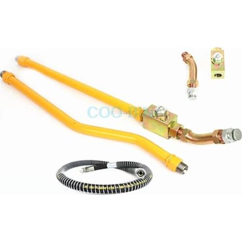 Excavator breaker hammer arm iron pipe assembly broken gun head quick connection line stop valve fittings